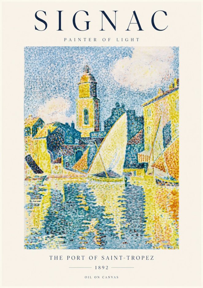 Signac The Port of Saint-tropez No1 - Poster