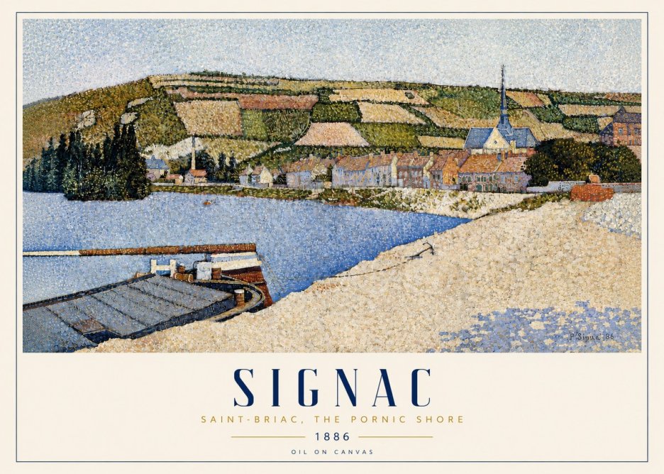 Signac Saint-briac, the Pornic Shore No3 - Poster