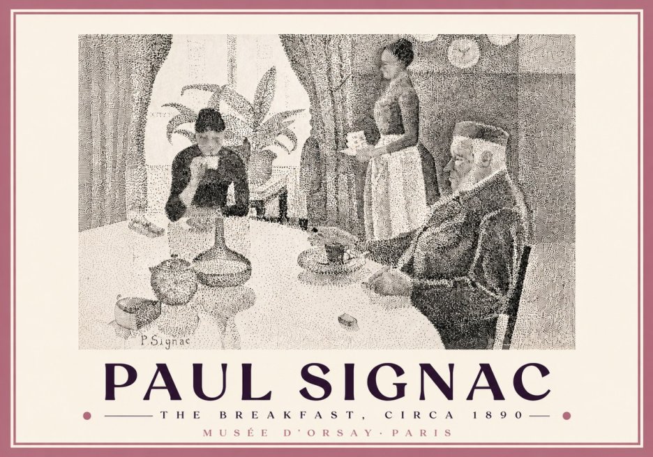 Signac The Breakfast No5 - Poster