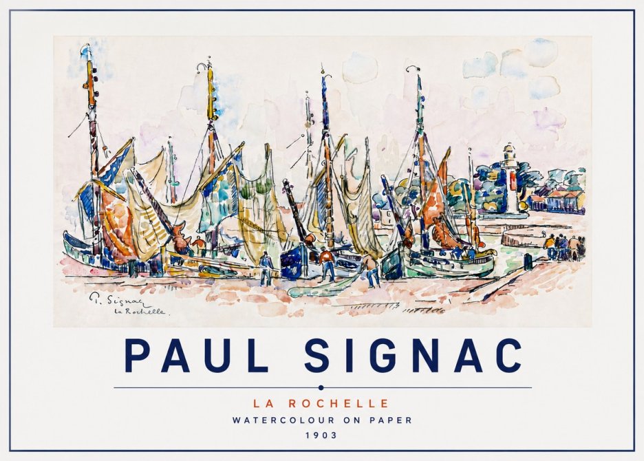 Signac La Rochelle I No5 - Poster