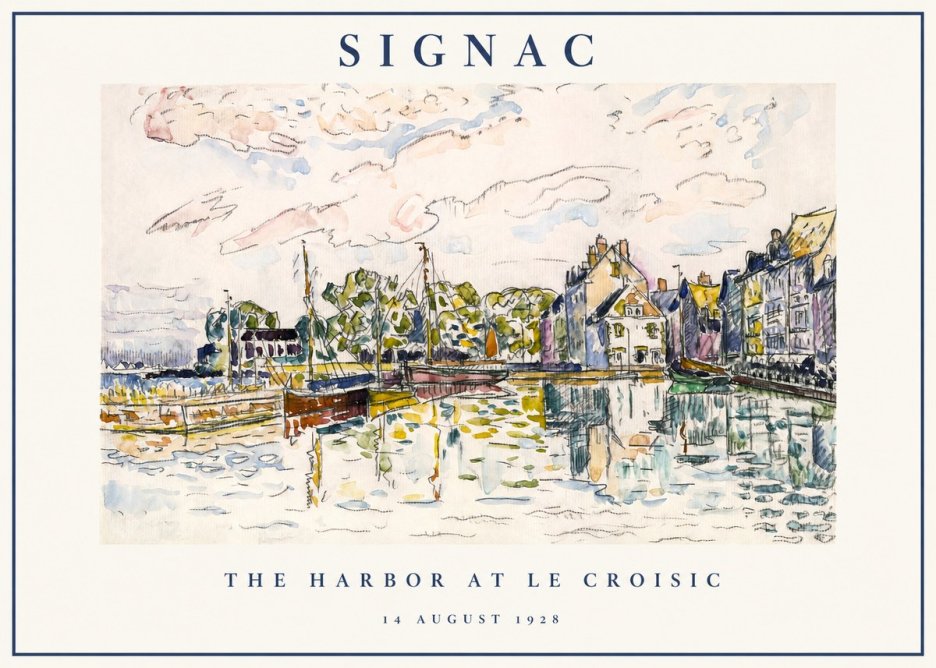 Signac The Harbor at Le Croisic No1 - Poster