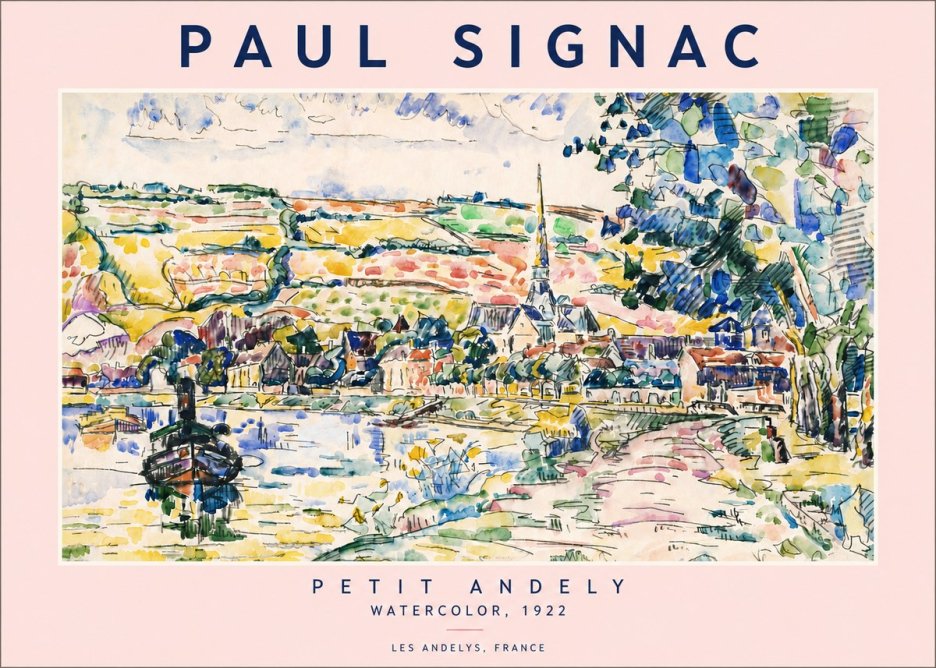 Signac Petit Andely No6 - Poster