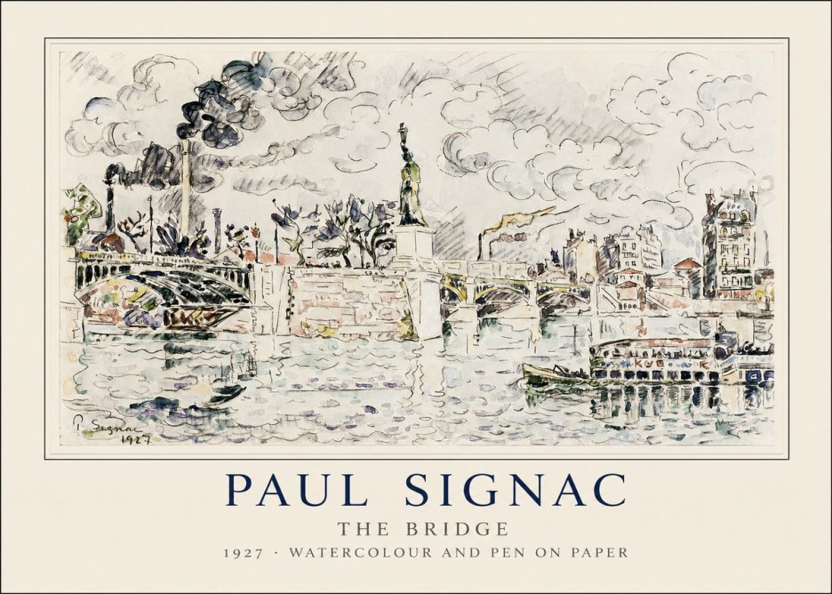 Signac The Bridge II No1 - Poster
