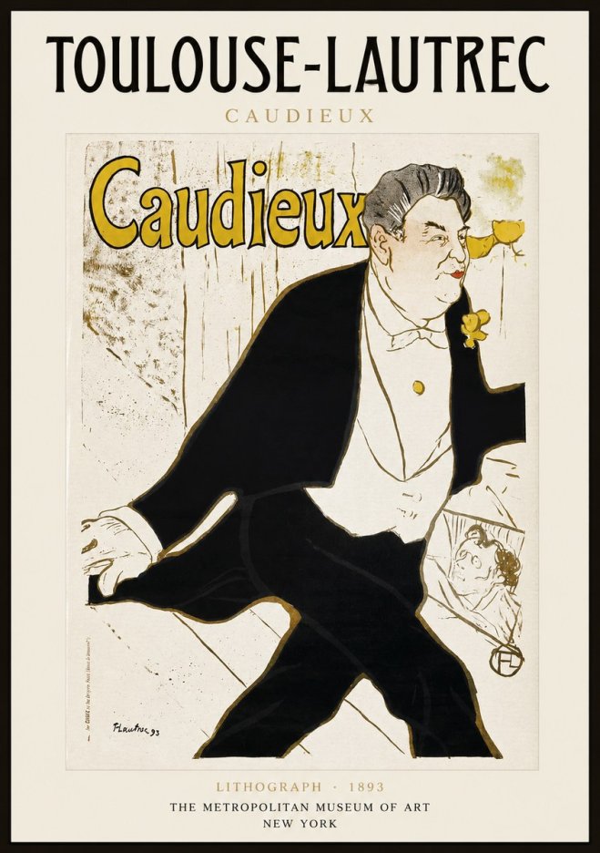 Toulouse-Lautrec Caudieux No1 - Poster