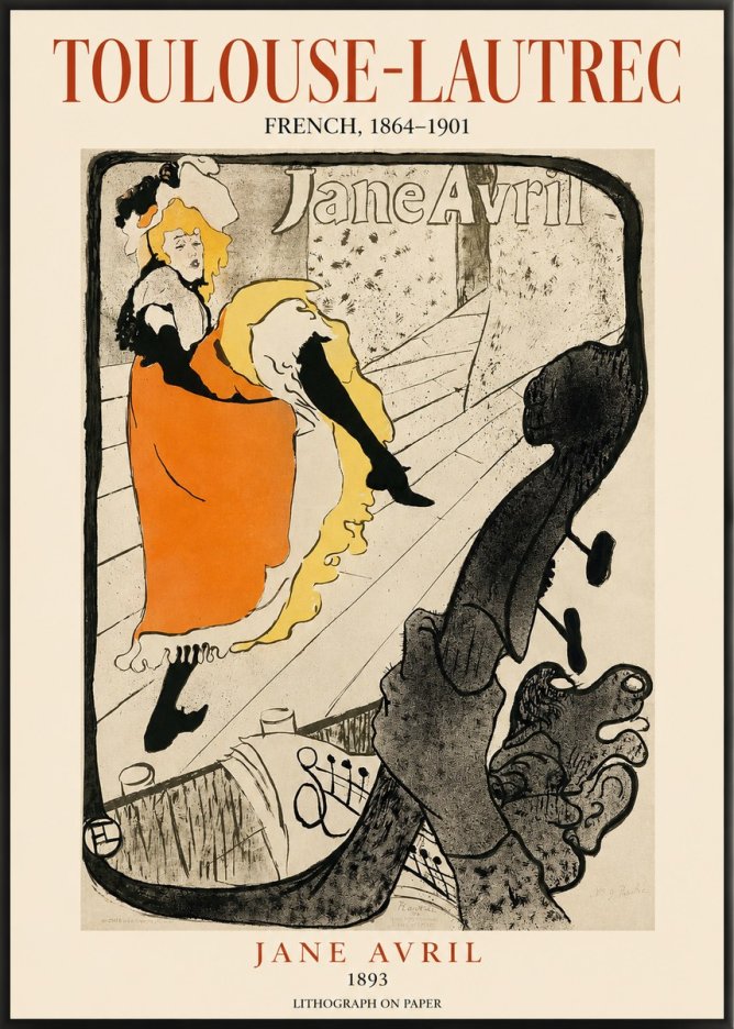 Toulouse-Lautrec Jane Avril II No1 - Poster