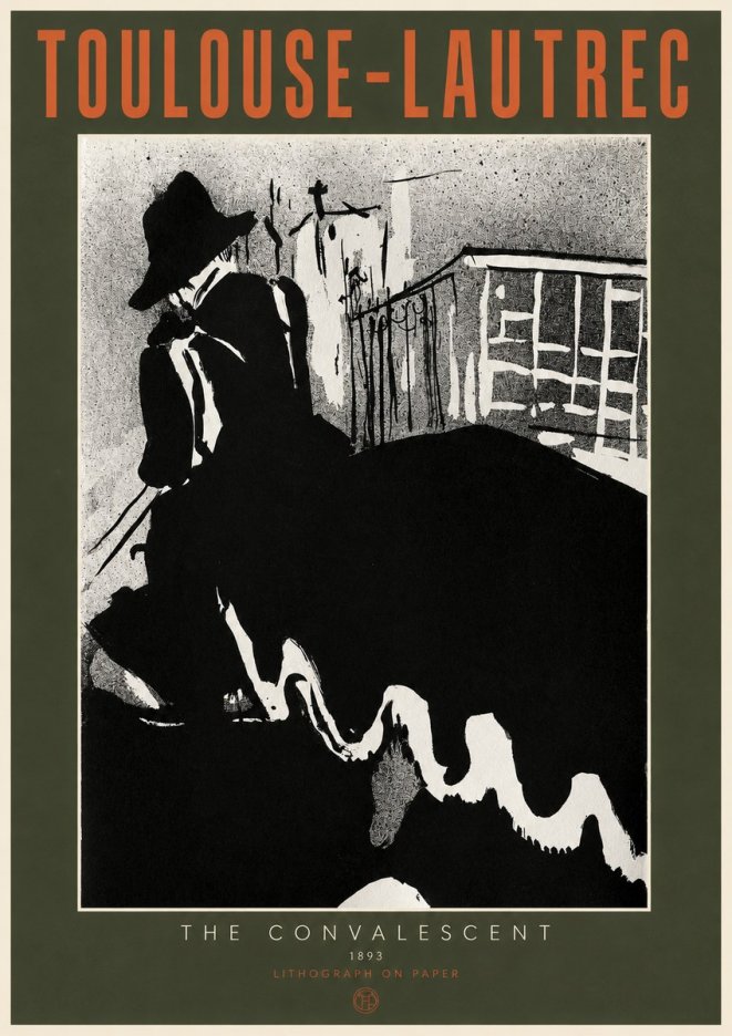 Toulouse-Lautrec The Convalescent No2 - Poster