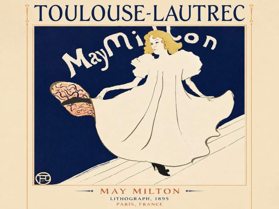 Toulouse-Lautrec May Milton No6 - Poster