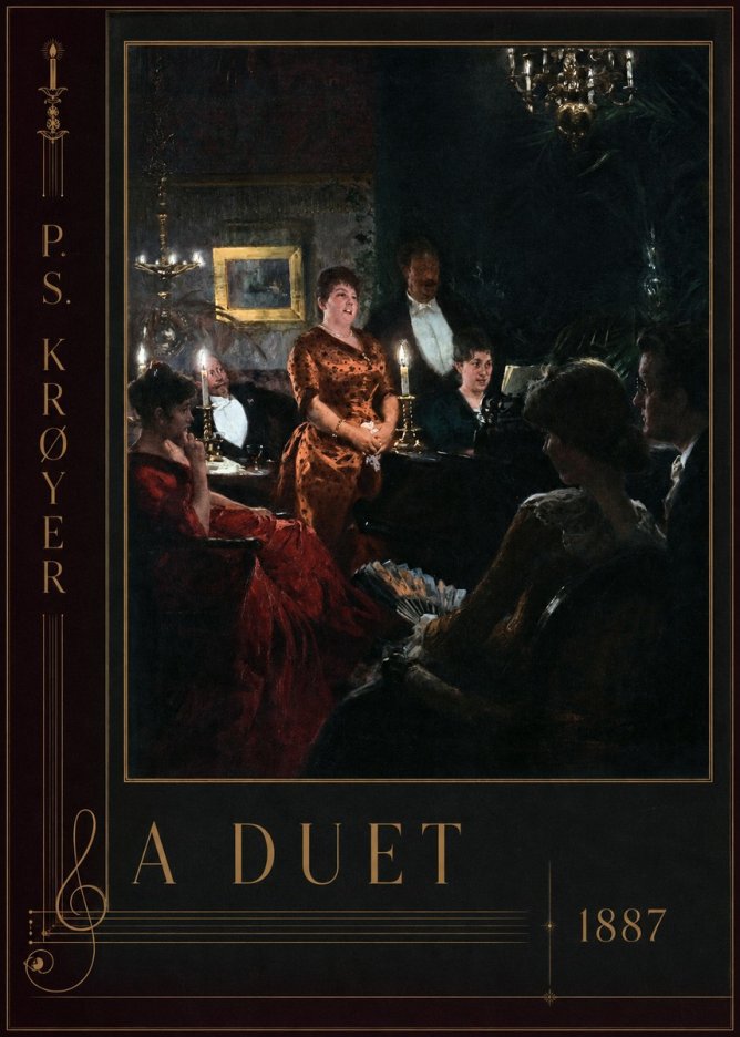 P.S. Krøyer A Duet No2 - Poster