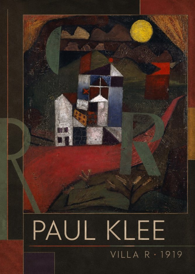 Paul Klee Villa R • 1919 No1 - Poster