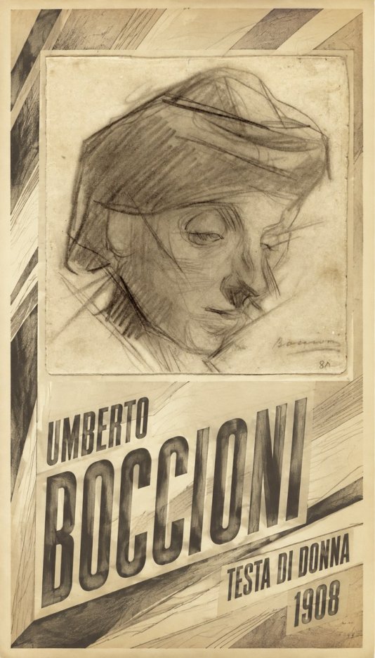 Umberto Boccioni Testa Di Donna No5 - Poster