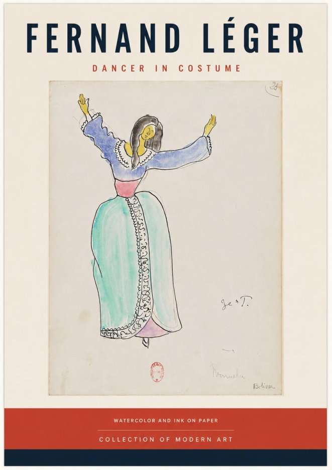 Fernand Léger Manuela Bolívar I No4 - Poster