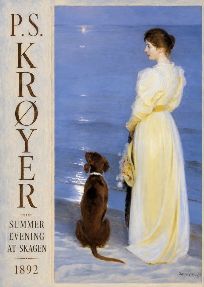 P.S. Krøyer Summer Evening at Skagen No4 - Poster