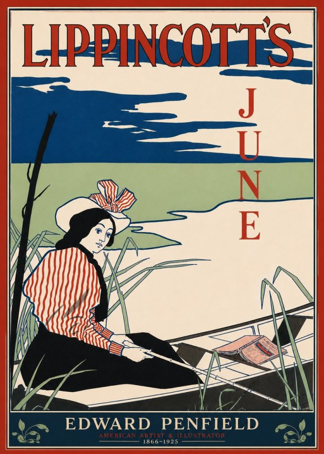 Edward Penfield Lippincott's June No5 - Poster