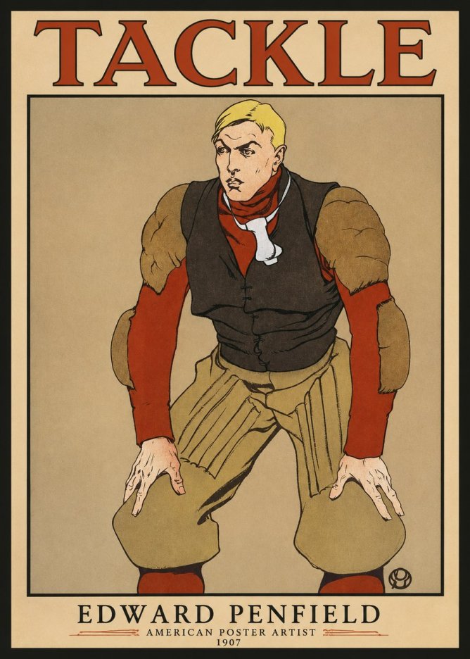 Edward Penfield Tackle No1 - Poster