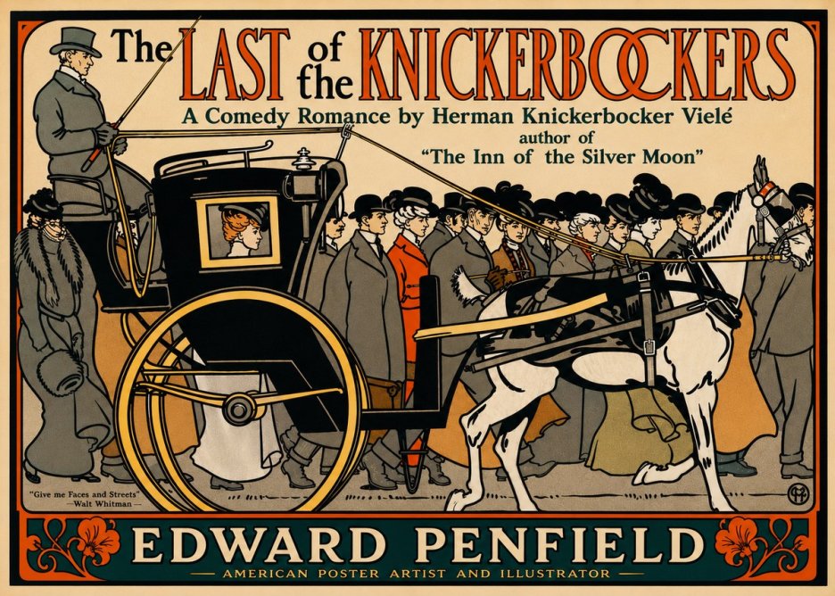 Edward Penfield The Last of the Knickerbockers No5 - Poster