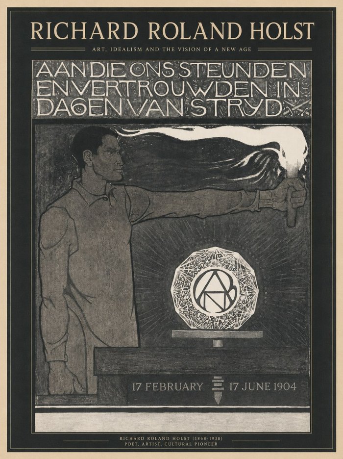 Richard Roland Holst Aan Die Ons Steunden En Vertrouwden in Dagen Van Stryd No1 - Poster