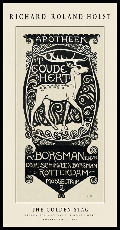 Richard Roland Holst The Golden Stag No1 - Poster