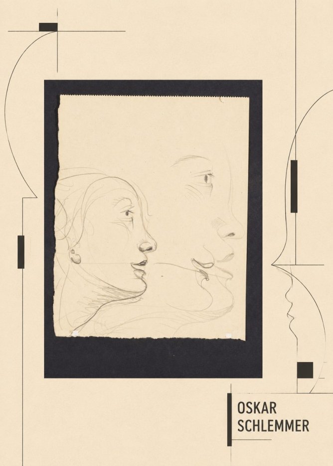 Oskar Schlemmer Profile Studies No6 - Poster