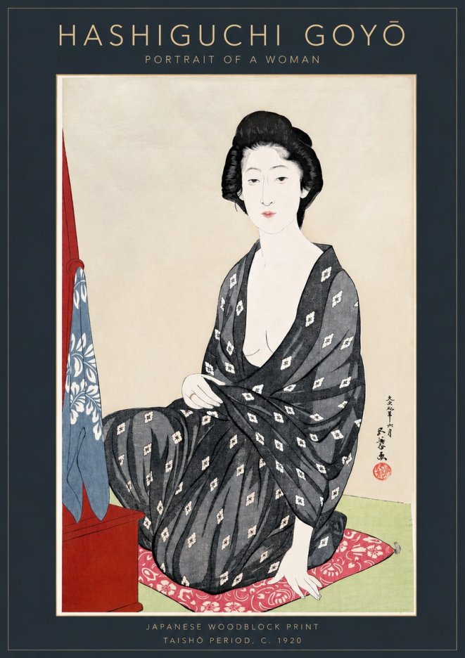 Hashiguchi Goyō Portrait of a Woman No3 - Poster
