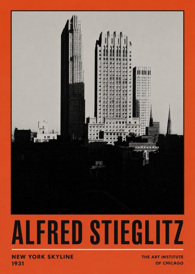 Alfred Stieglitz New York Skyline No2 - Poster