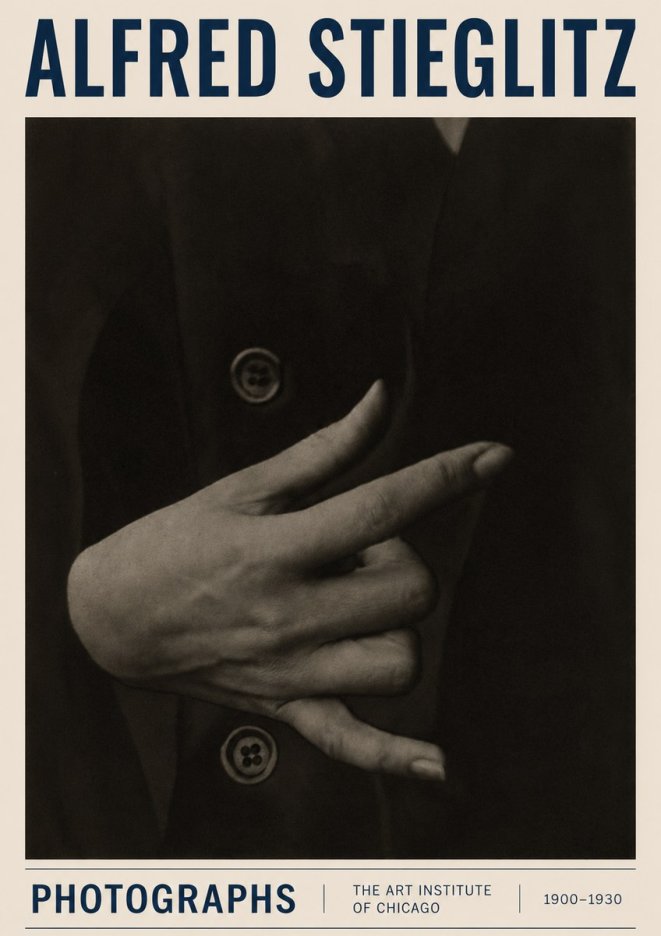 Alfred Stieglitz Hands No3 - Poster