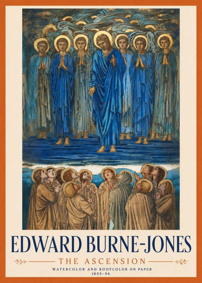 Edward Burne-Jones The Ascension No4 - Poster