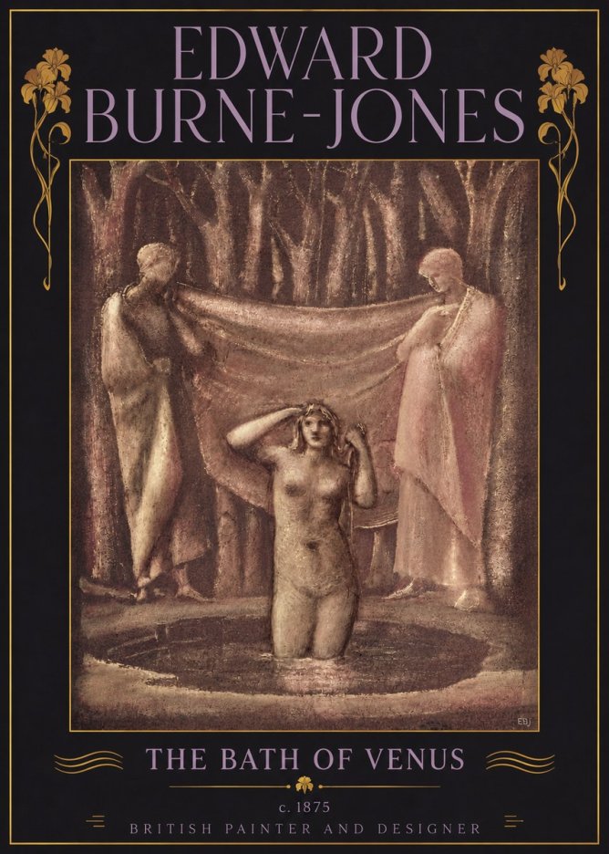 Edward Burne-Jones The Bath of Venus No5 - Poster