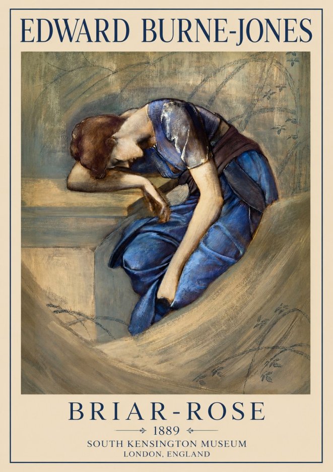 Edward Burne-Jones Briar-rose No1 - Poster