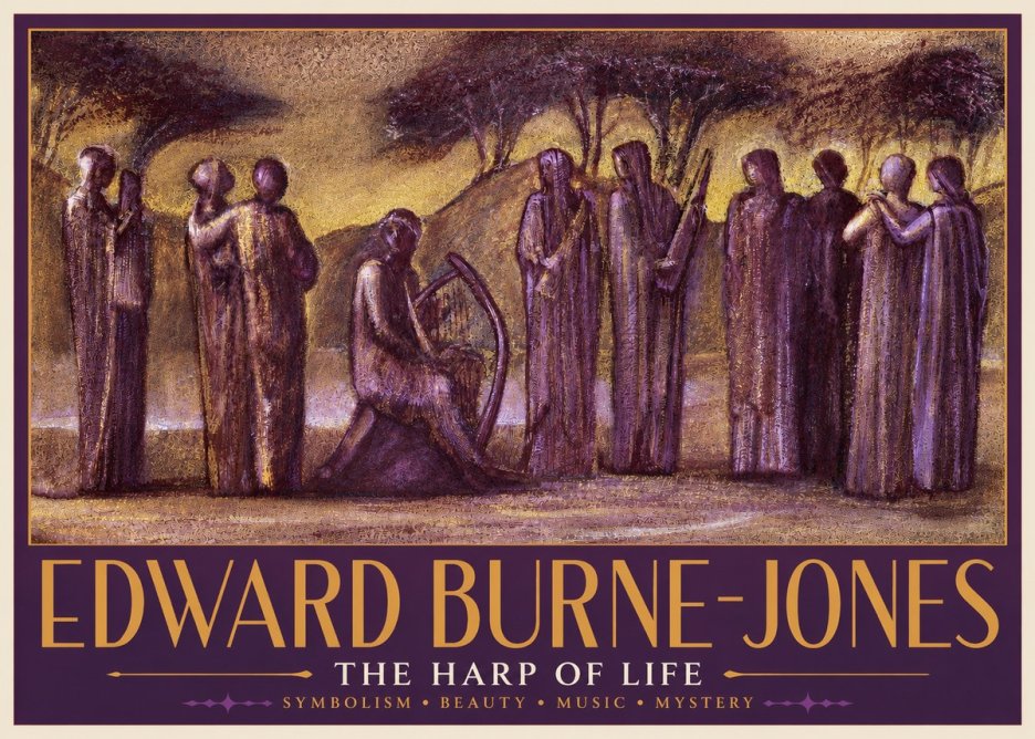 Edward Burne-Jones The Harp of Life No3 - Poster