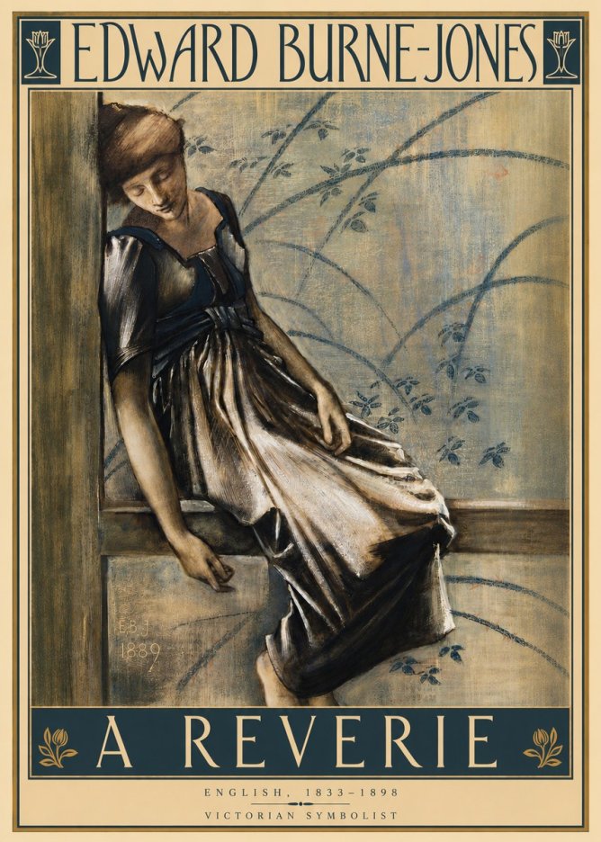 Edward Burne-Jones A Reverie No4 - Poster