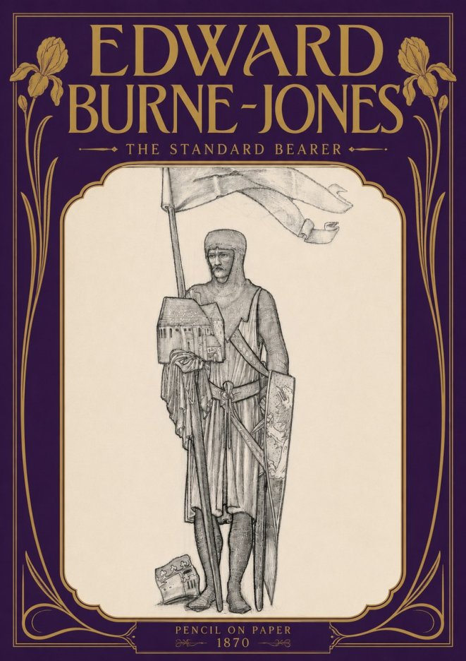 Edward Burne-Jones The Standard Bearer No5 - Poster