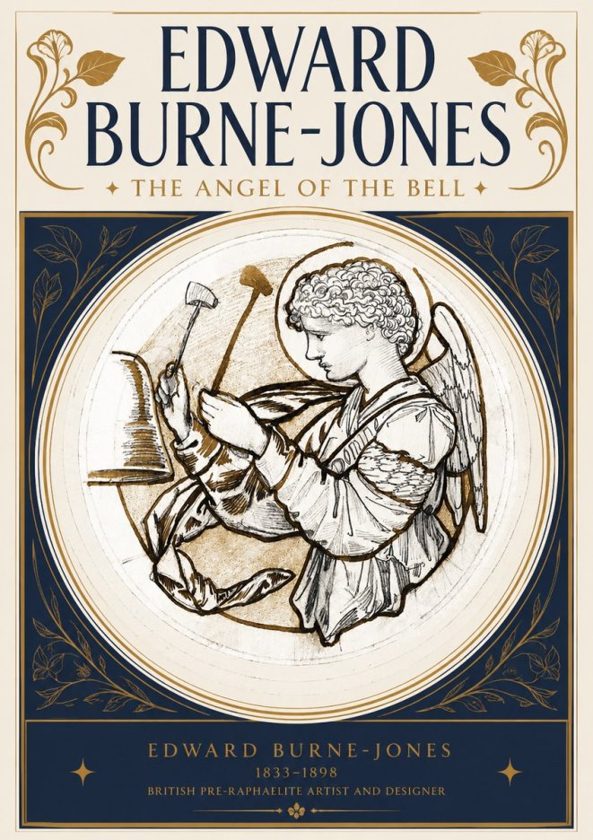 Edward Burne-Jones The Angel of the Bell No3 - Poster
