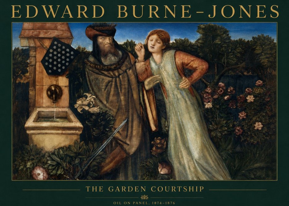 Edward Burne-Jones The Garden Courtship No2 - Poster