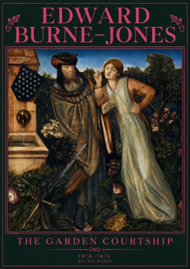 Edward Burne-Jones The Garden Courtship No4 - Poster