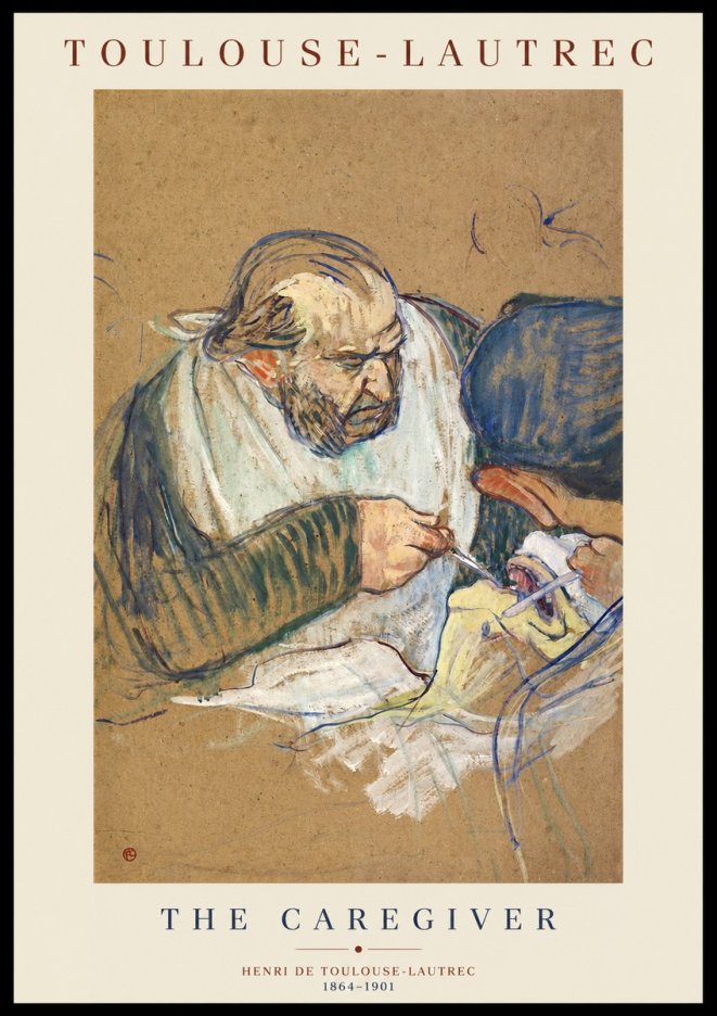 Toulouse-Lautrec The Caregiver No1 - Poster
