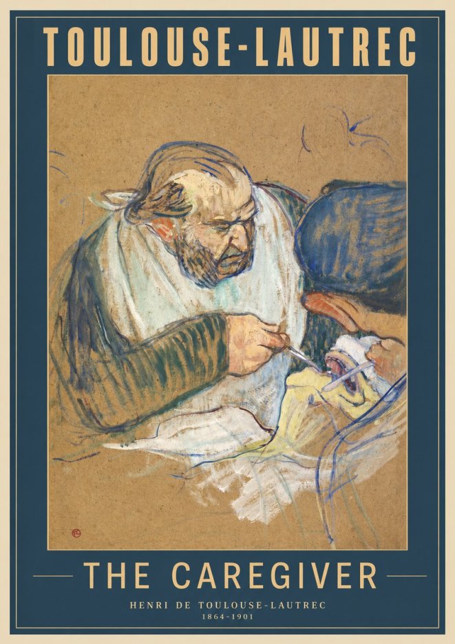 Toulouse-Lautrec The Caregiver No2 - Poster