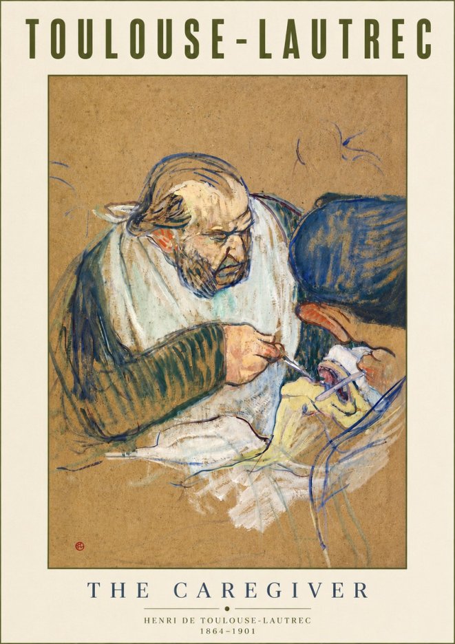 Toulouse-Lautrec The Caregiver No4 - Poster
