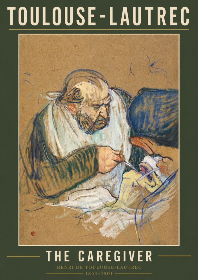 Toulouse-Lautrec The Caregiver No5 - Poster