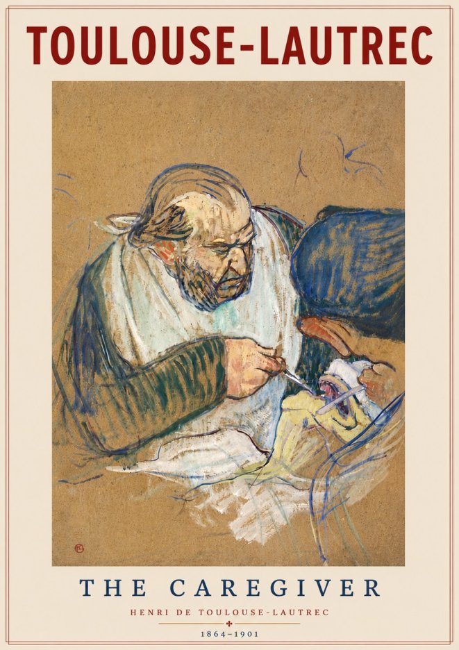 Toulouse-Lautrec The Caregiver No6 - Poster