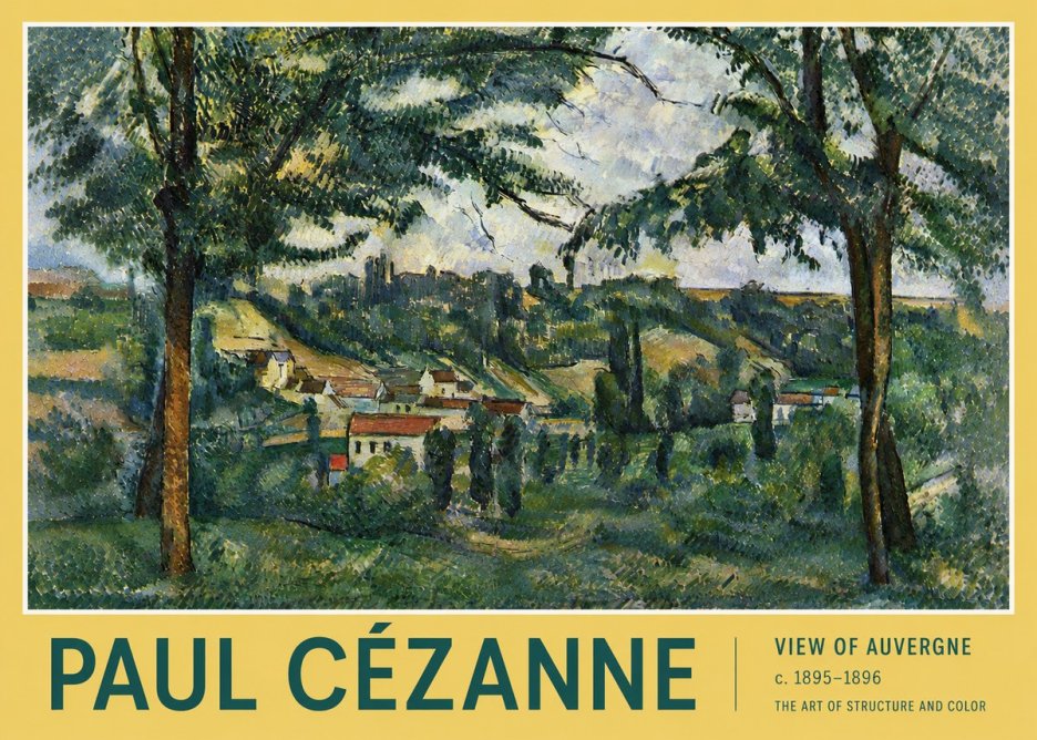 Paul Cézanne View of Auvergne No4 - Poster