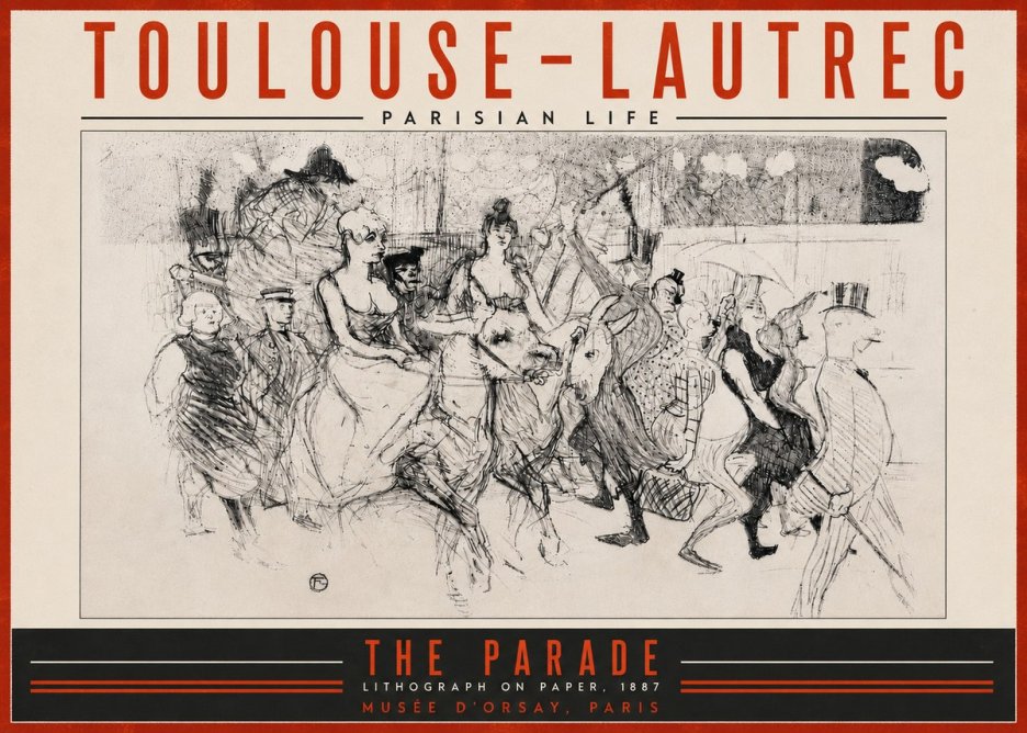 Toulouse-Lautrec The Parade No5 - Poster