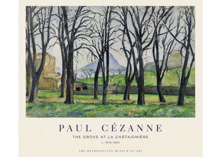Paul Cézanne The Grove at La Châtaignière No1 - Poster
