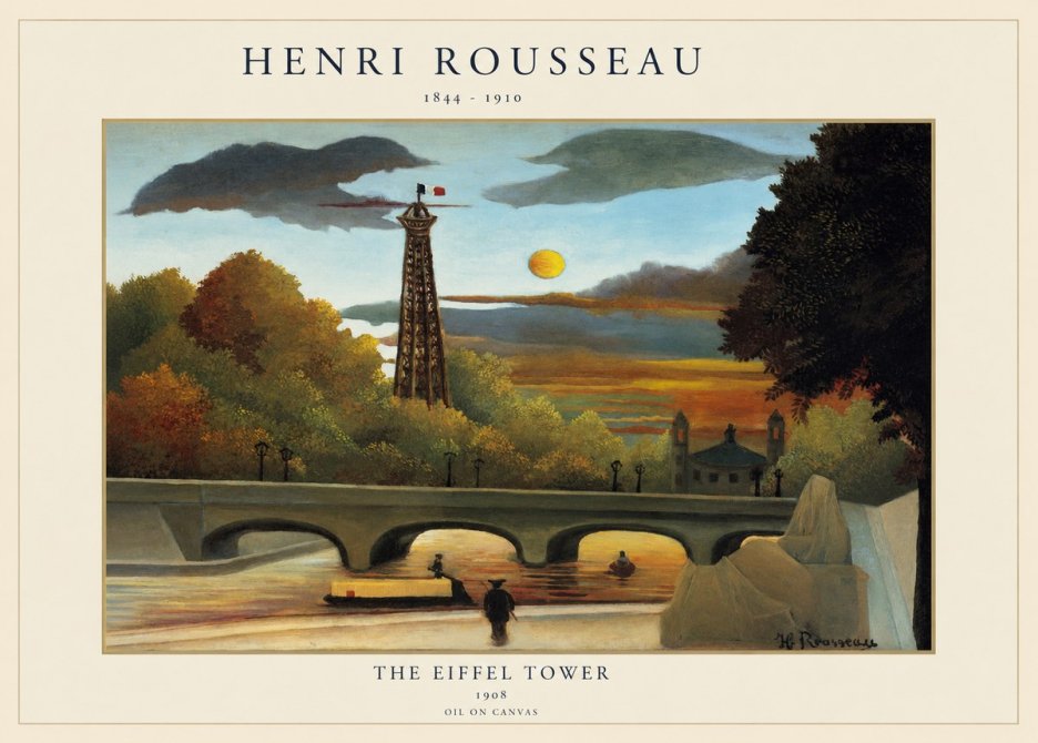 Rousseau The Eiffel Tower No1 - Poster