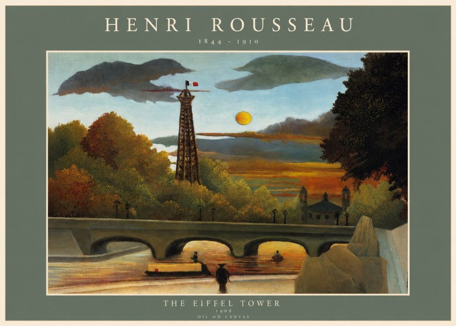 Rousseau The Eiffel Tower No2 - Poster