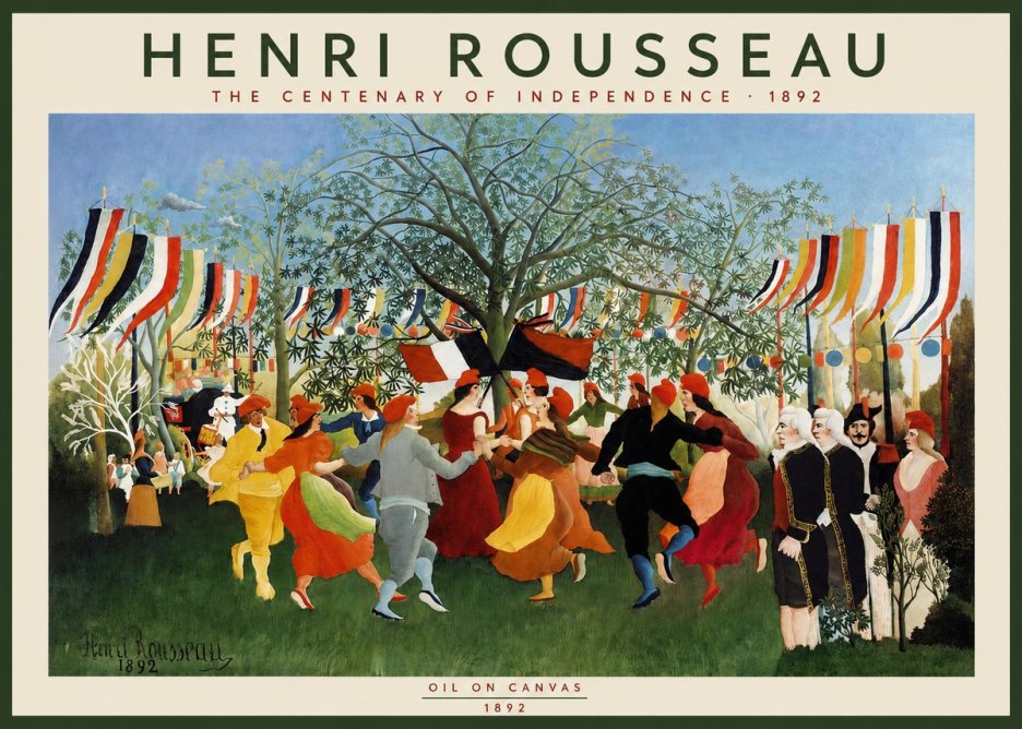 Rousseau A Village Festival No2 - Poster