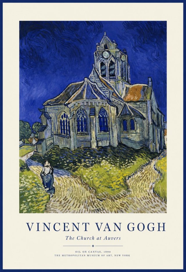 Van Gogh The Church at Auvers I No1 - Poster