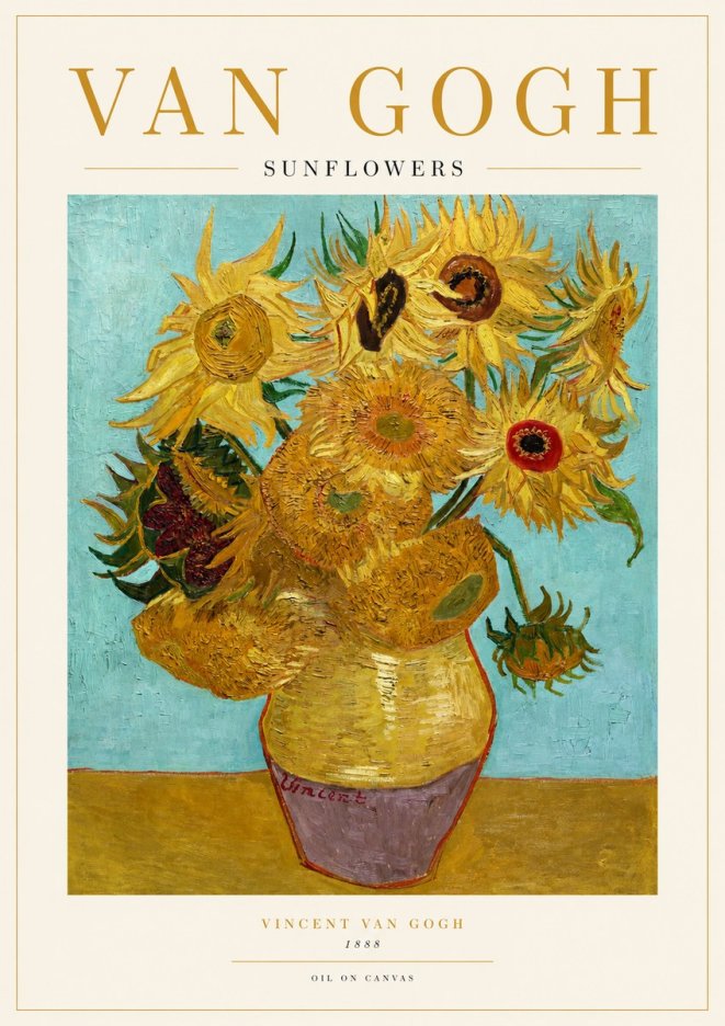 Van Gogh Sunflowers I No1 - Poster