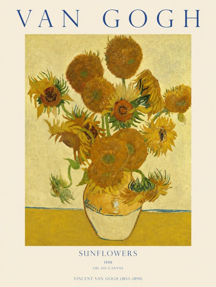 Van Gogh Sunflowers II No1 - Poster
