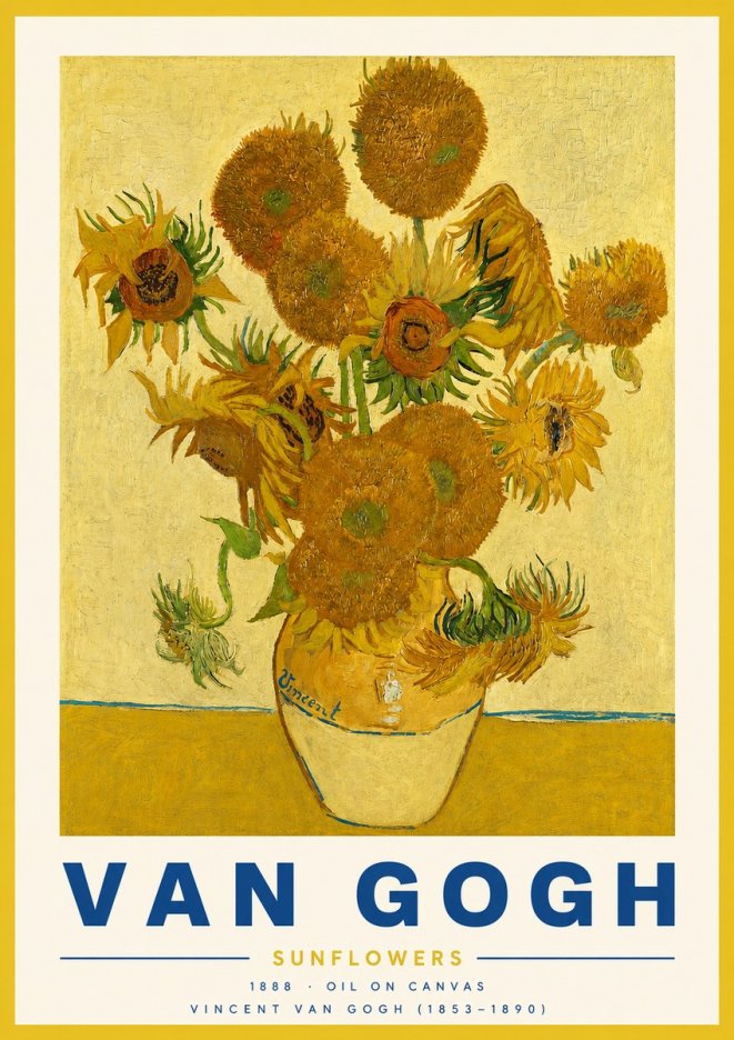 Van Gogh Sunflowers II No3 - Poster