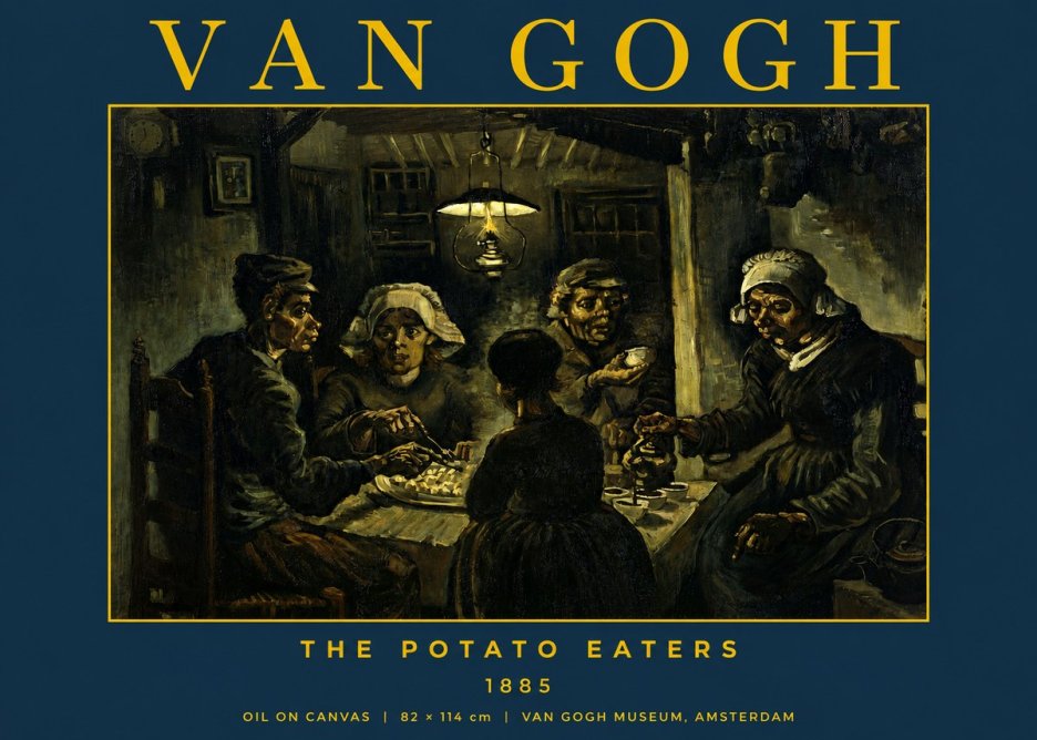 Van Gogh The Potato Eaters II No2 - Poster